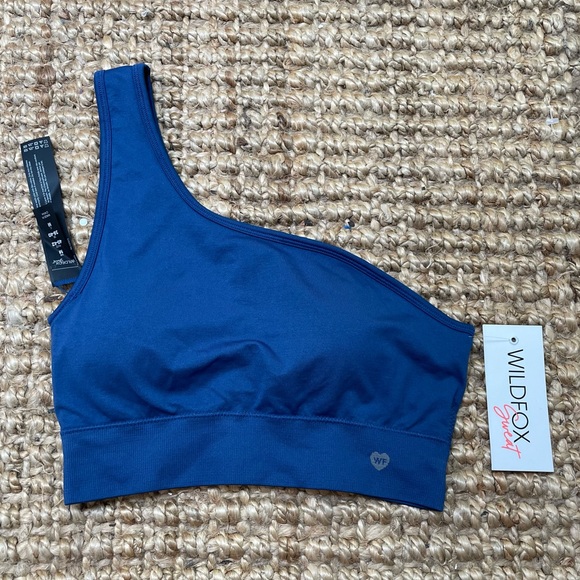 NWT Wildfox One Shoulder Sports Bra Medium - Picture 4 of 4